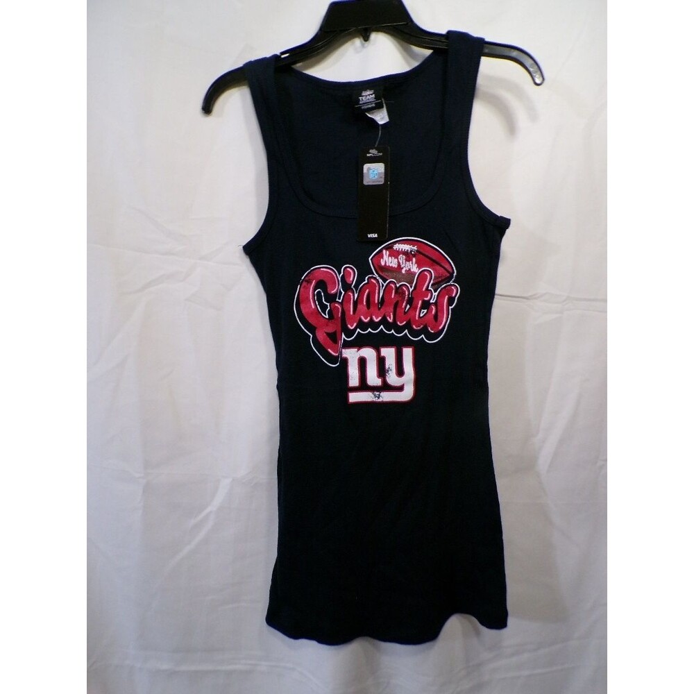 Women's NY Giants Tank Top Team Apparel Scoop Neck Size L